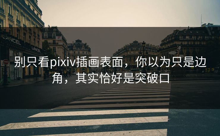 别只看pixiv插画表面，你以为只是边角，其实恰好是突破口-第1张图片-p站镜像热点页 - p站影视站
